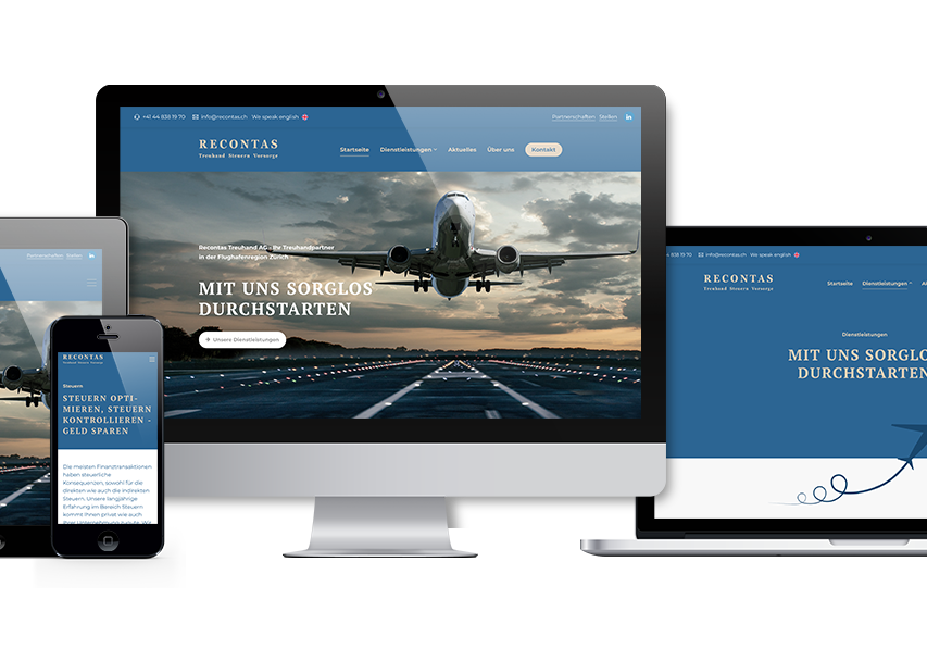 Recontas AG - neue Website